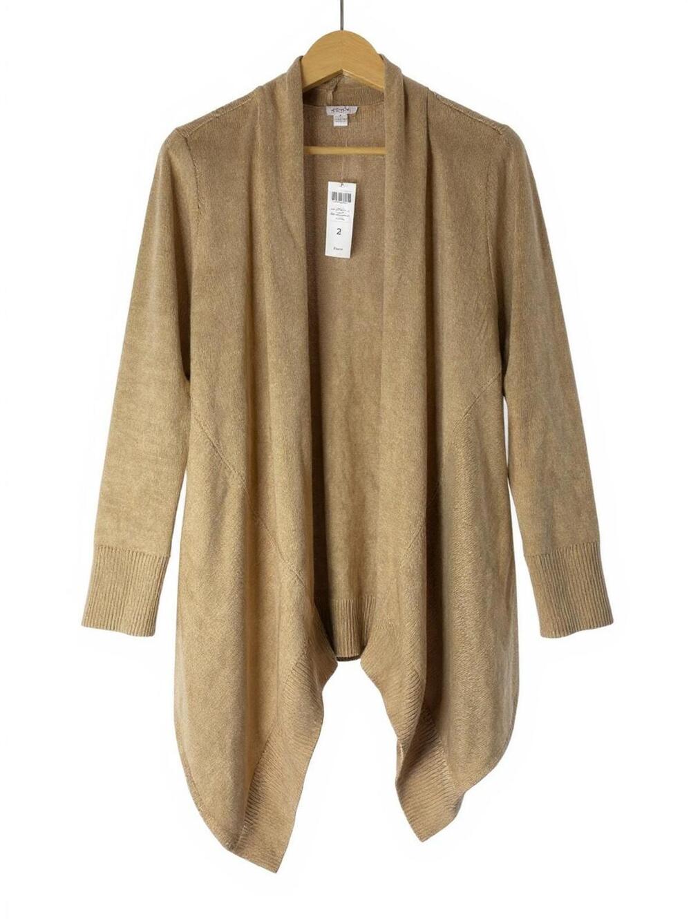 Chicos 2 Drea Cardigan Heather Arabian Camel